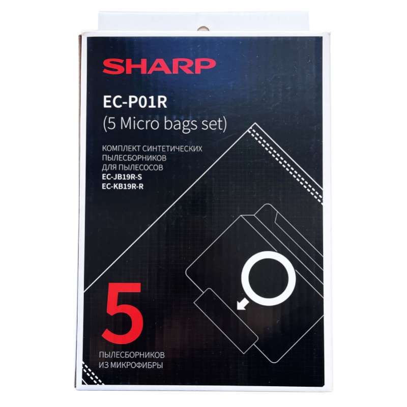 Комплект мешков для пылесоса (микрофибра, 5 шт.), EC-P01R (ECP01R)